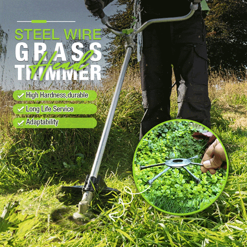🔥Buy More Save More String🌿Trimmer Replacement Head,Steel Wire Grass Cutting Head