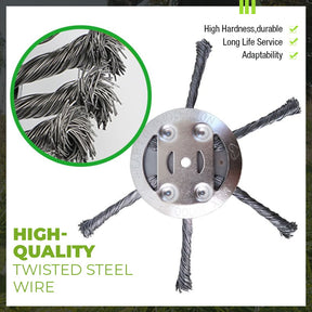 🔥Buy More Save More String🌿Trimmer Replacement Head,Steel Wire Grass Cutting Head