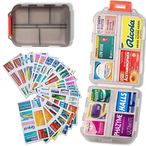 🔥147 Pcs Medicine Labels, DIY Mini Pill Case Labels(Travel Favorite!)
