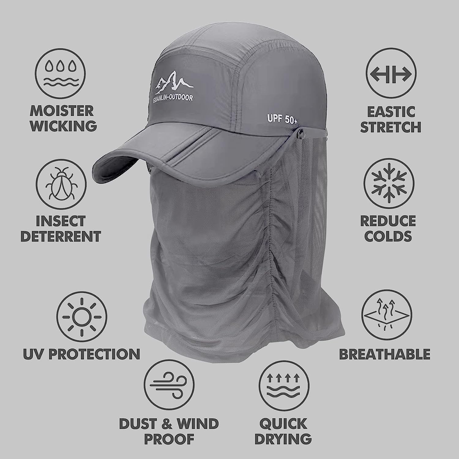 🔥BIGGEST SALE - 49 % DISCOUNT 🔥🔥Sun hat with retractable brim for outdoor/fishing/riding/climbing