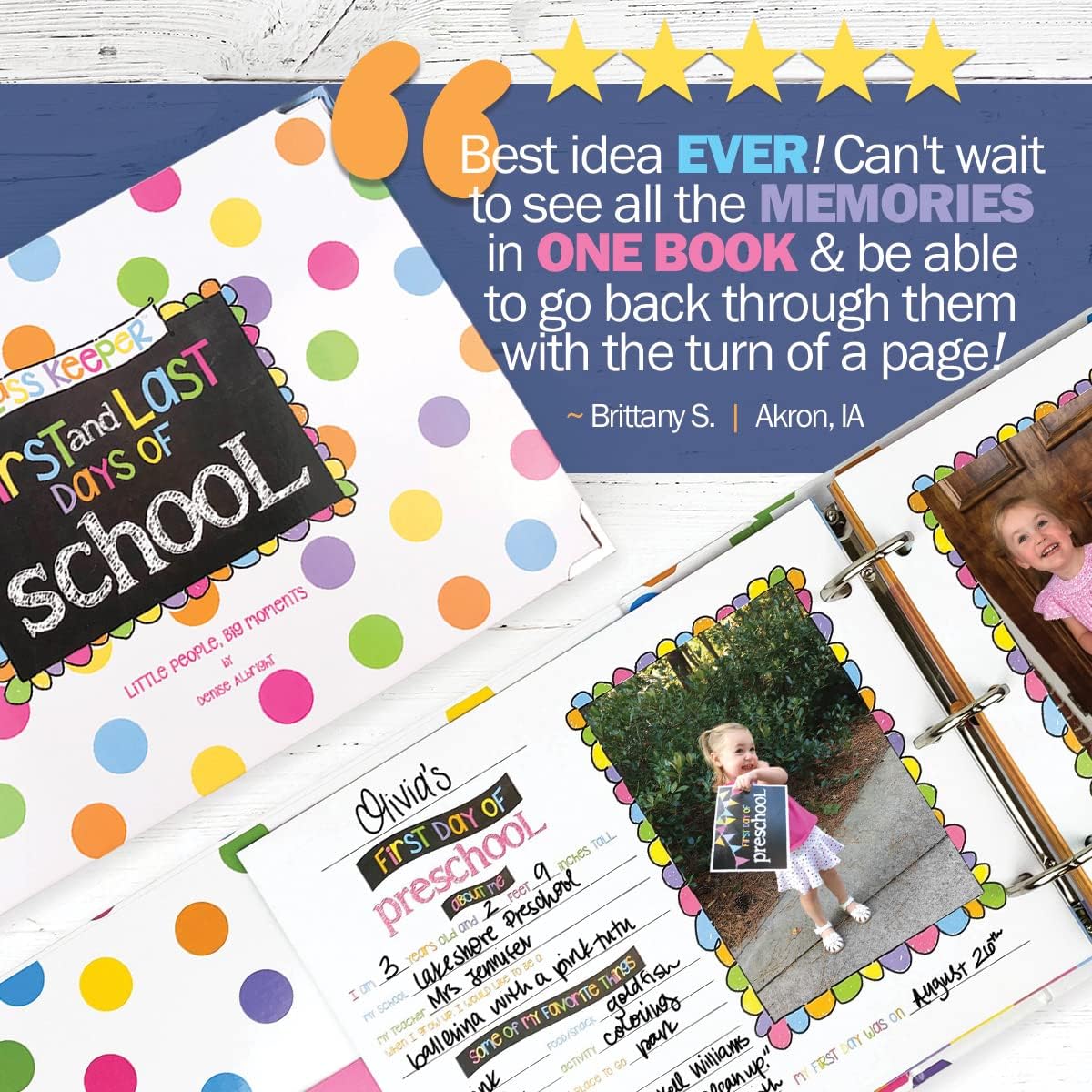 📘 School Year Memory Book — From Preschool to College