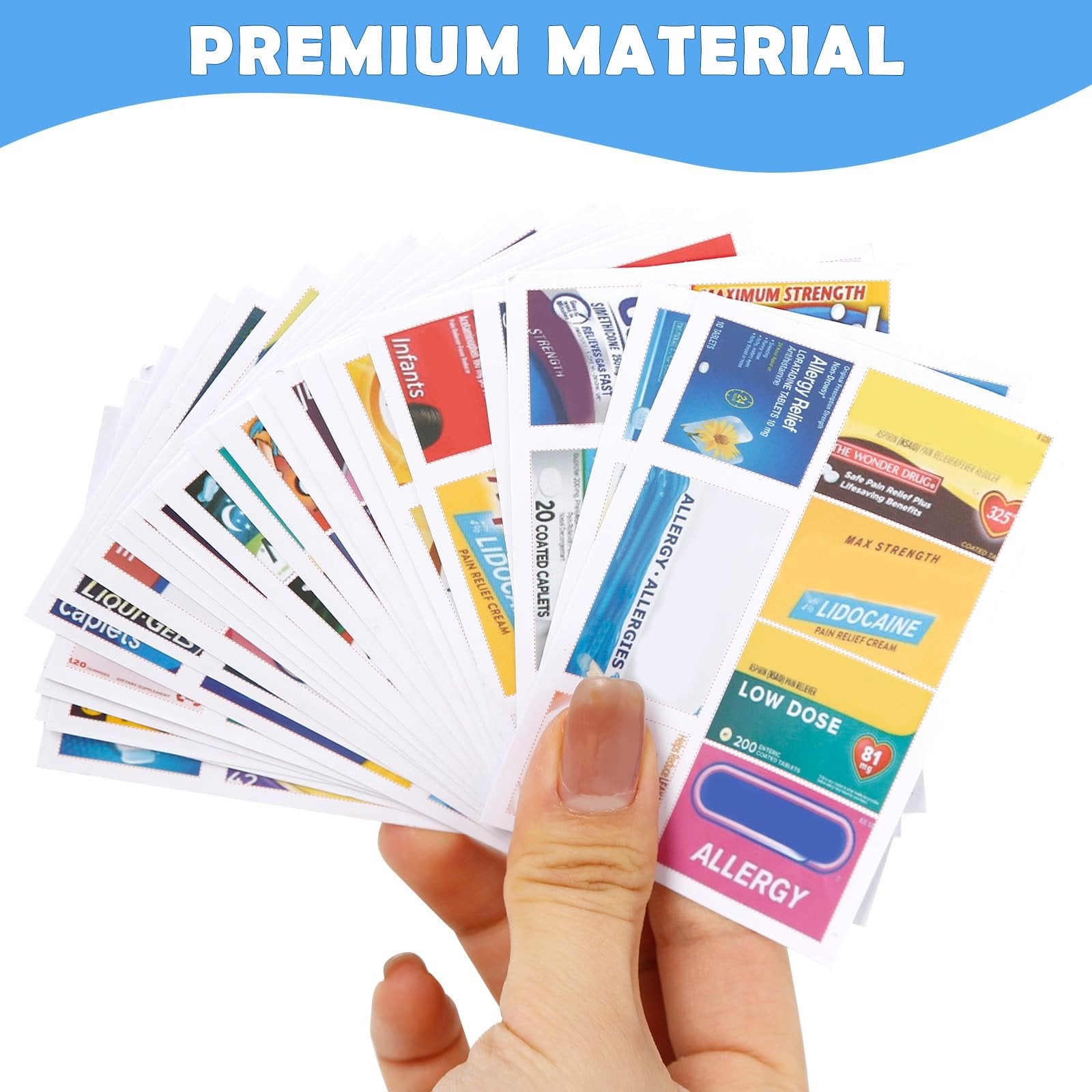 🔥147 Pcs Medicine Labels, DIY Mini Pill Case Labels(Travel Favorite!)