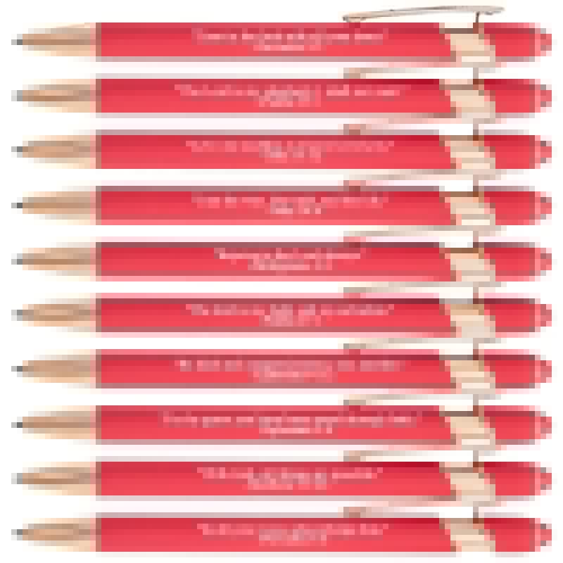 ❤️🙌Find Daily Strength: Premium Comfort Bible Verse Pens – 10pcs (Gift Set)