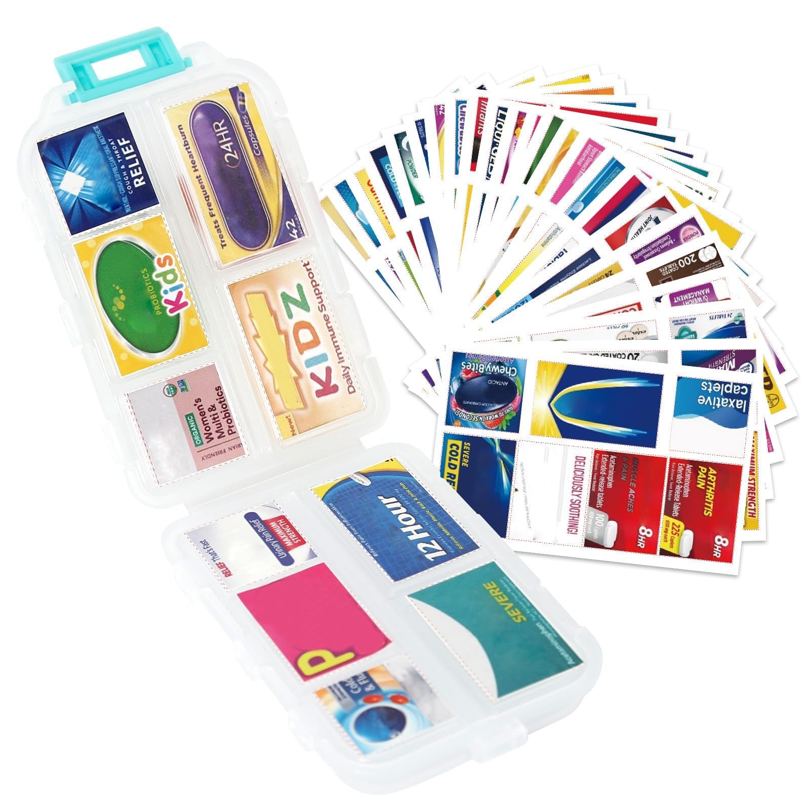 🔥147 Pcs Medicine Labels, DIY Mini Pill Case Labels(Travel Favorite!)