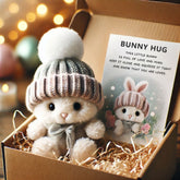 🔥Handmade🐇Mini Bunny Hug Cute Easter Gift🎁