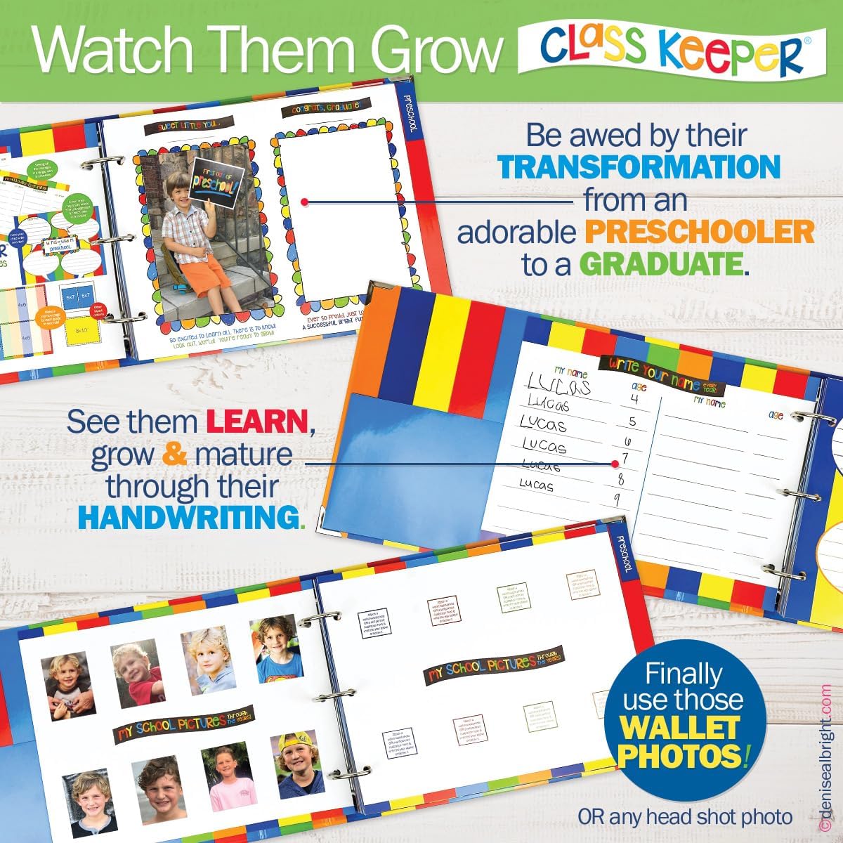 📘 School Year Memory Book — From Preschool to College
