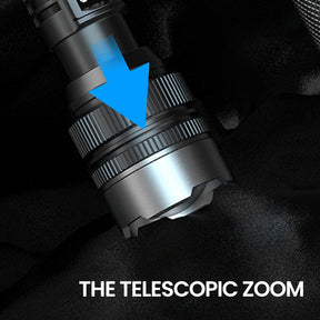 🔥Hot Sale🔥White Laser Flashlight with Zoom, Power Bank, and Digital Display