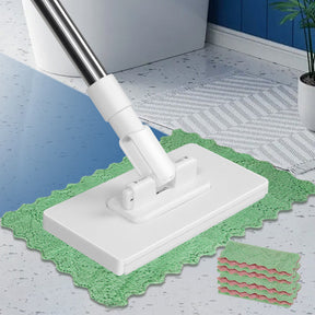 Disposable Dust Mop with 10 Reusable Cloths